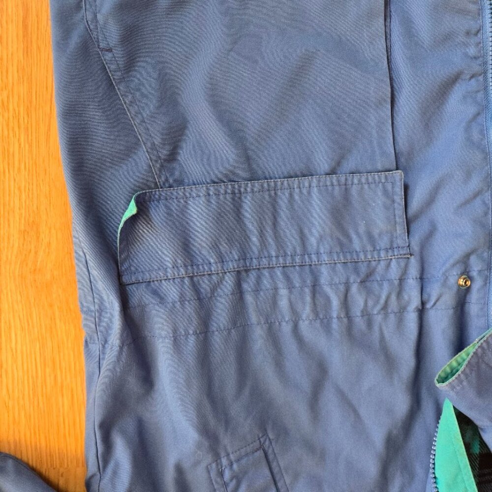 Pacific Trail Vintage XL Colorblock Jacket – Blue Teal Flannel Lined - Picture 5 of 12